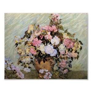  Van Gogh Vase with Roses Print