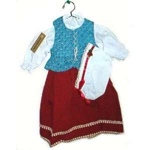  Blue and Red Colonial Doll Dress 18 Dolls: Toys & Games