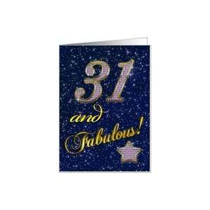  31st Birthday card for someone fabulous! Card: Toys 