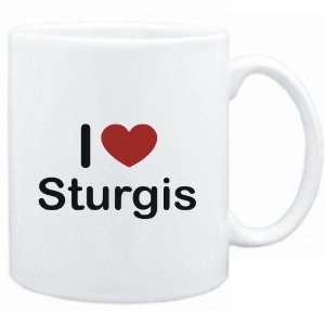  Mug White I LOVE Sturgis  Usa Cities: Sports & Outdoors