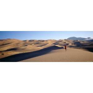  Woman Running in the Desert, Great Sand Dunes National 