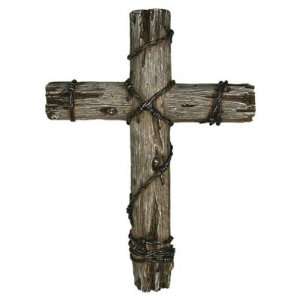  Rivers Edge 14 in. Wooden Wire Cross: Home & Kitchen