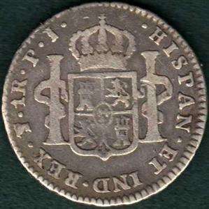 Bolivia 1806 1 real Silver Coin Carolus IIII PTS PT  