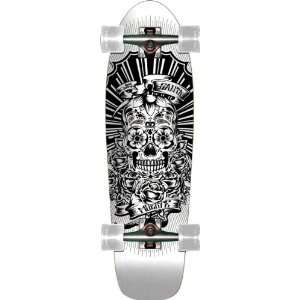  Speed Demons Santa Muerte Complete Skateboard (White, 27.5 