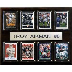  NFL Troy Aikman Dallas Cowboys 8 Card Plaque: Home 