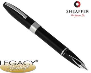 Sheaffer Legacy Heritage Black Laque P/T Fountain Pen Broad 9046 0B 