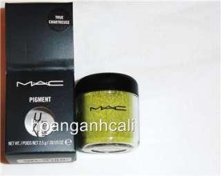 Mac PIGMENT eyeshadow extremely rare TRUE CHARTREUSE  