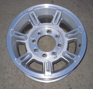 HUMMER H2 OEM STOCK 8 lug ALUMINUM WHEEL, was on spare tire & was 