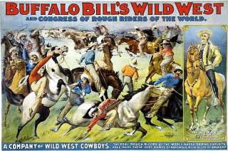 Buffalo Bill Cody Wild West Show Poster  