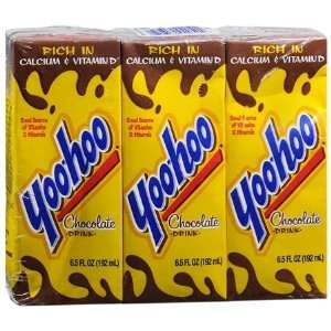 YOO HOO CHOCOLATE DRINK 3 PACK BOXES CAFFEINE FREE:  