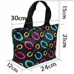 Lunch picnic Carry Tote Bag Purse zipper organize Twenty six Styles 
