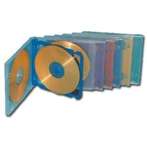   QVS Purple Space Saver 4 CD/DVDs Compact Jewel Case 