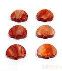 Grover Guitar tuner Amber red acrylic button 6ps FR 20R