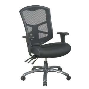  ProGrid Back Office Chair with Leather and Mesh Seat