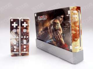 Professional Skin Sticker Cover For Nintendo Wii + 2RC  