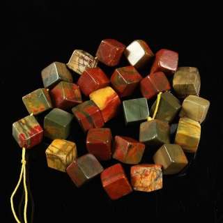 0907 14mm multi color picasso jasper loose beads  
