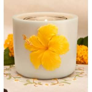 Yellow Hibiscus Mini Votive