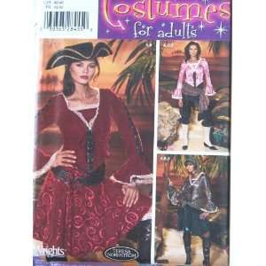 Simplicity Costume Pattern 4914. Misses Sizes: 14; 16; 18 