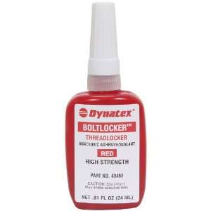  6 Pack Dynatex 49452 Boltlocker Red Medium/High Strength 