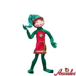  14 Green Corduroy Elf By Annalee