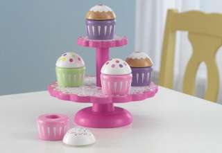 KidKraft 63172 Cupcake Stand Set Kids Kitchen Play Food NEW  