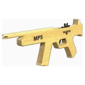  Wooden Rubber Band Gun MP 5 Pistol with Red Ammo Toys 
