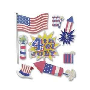   Dimensional Stickers   Happy 4th Of July: Arts, Crafts & Sewing