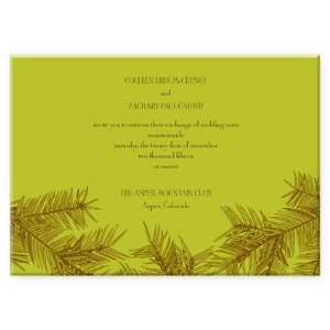  Pine Branches Wedding Invitations
