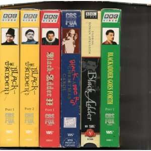 THE BLACK ADDER (BBC Humor), 6 (SIX) VHS TAPES (1) The black Adder I 