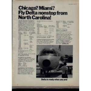 Chicago? Miami? Fly Delta nonstop from North Carolina  1971 
