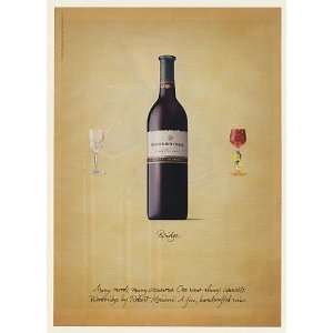   by Robert Mondavi Wine Bottle Print Ad (51015)