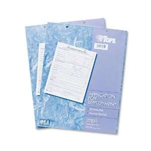  TOPS® Application for Employment, 8 1/2 x 11, Two 50 Form 