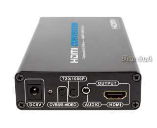 3RCA S Video AV to hdmi 720 1080p converter  