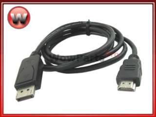 Display Port DP to HDMI Male Converter Cable 1080P 6 FT  