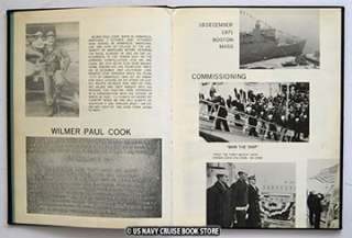 USS COOK DE 1083 PLANKOWNERS MAIDEN CRUISE BOOK 1971 1972  