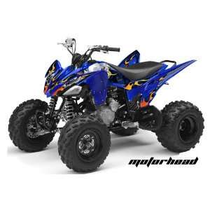 AMR Racing Yamaha Raptor 250 ATV Quad Graphic Kit   Motorhead: Blue