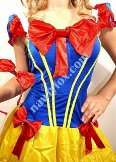 Womensdisney Princess Snow White Cosplay Womens Holiday Costume M/L 