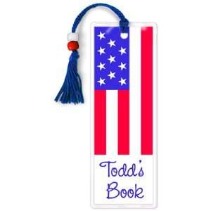  July Flag Personalized Bookmark