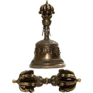  Thunderbolt Scepter (Dorje) and Bell   Brass and Copper 