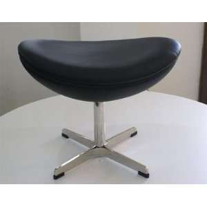  Arne Jacobsen Egg Chair Ottoman in Leather