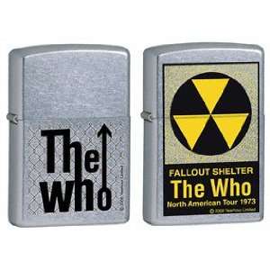 Zippo Lighter Set   The Who Music Band Name Logo and Nuclear Biohazard 