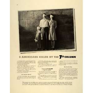   Blindfold Family Child 5th Column   Original Print Ad: Home & Kitchen