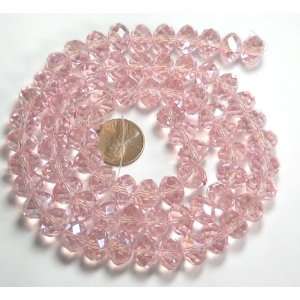   Faceted Fluted Cut Rondelle Beads. Approx 72 Piece 24 Inches of Beads
