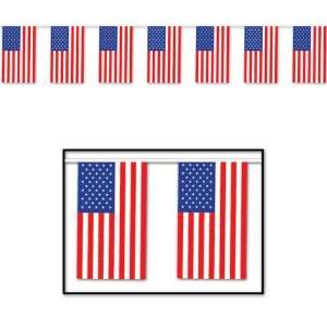    USA Flags Streamers   Vinyl   60ft.