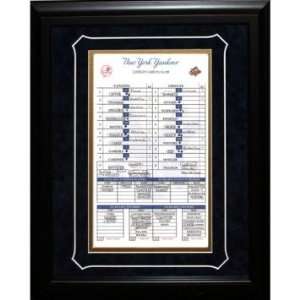   Hit Leader 14x20 Framed Replica Line Up Card Sports Collectibles