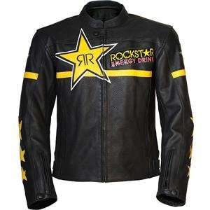  Rockstar Leather Jacket   Large/Black Automotive