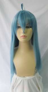 izumi konata Lucky Star Long light blue Cosplay Party Hair Wig sp125 