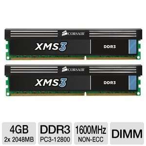  Corsair XMS3 4GB (2x 2GB) Desktop Memory Kit