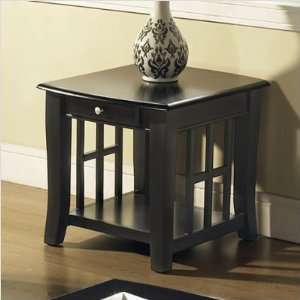   Furniture HA250E Cassidy End Table in Multi Step Black: Home & Kitchen