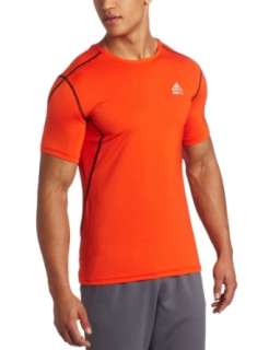  adidas Mens Techfit Fitted Short Sleeve Top Clothing